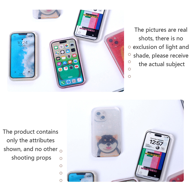 Kids Toys Smartphone - 1:12 Miniatur Ponsel Rumah Boneka Simulasi