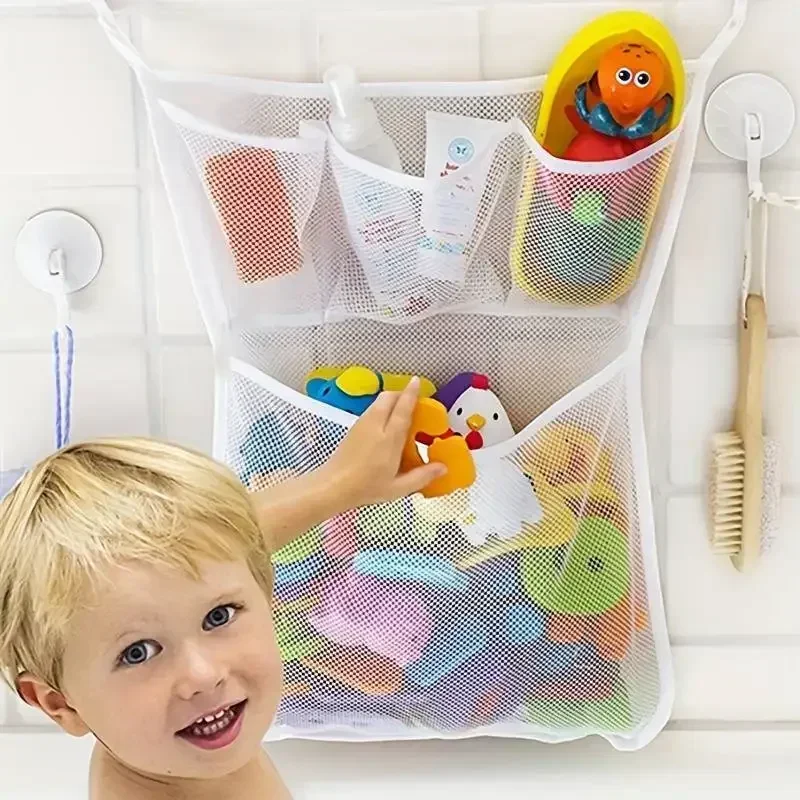 Kids Storage Toys - Tas Jaring Penyimpanan Mainan Kamar Mandi,