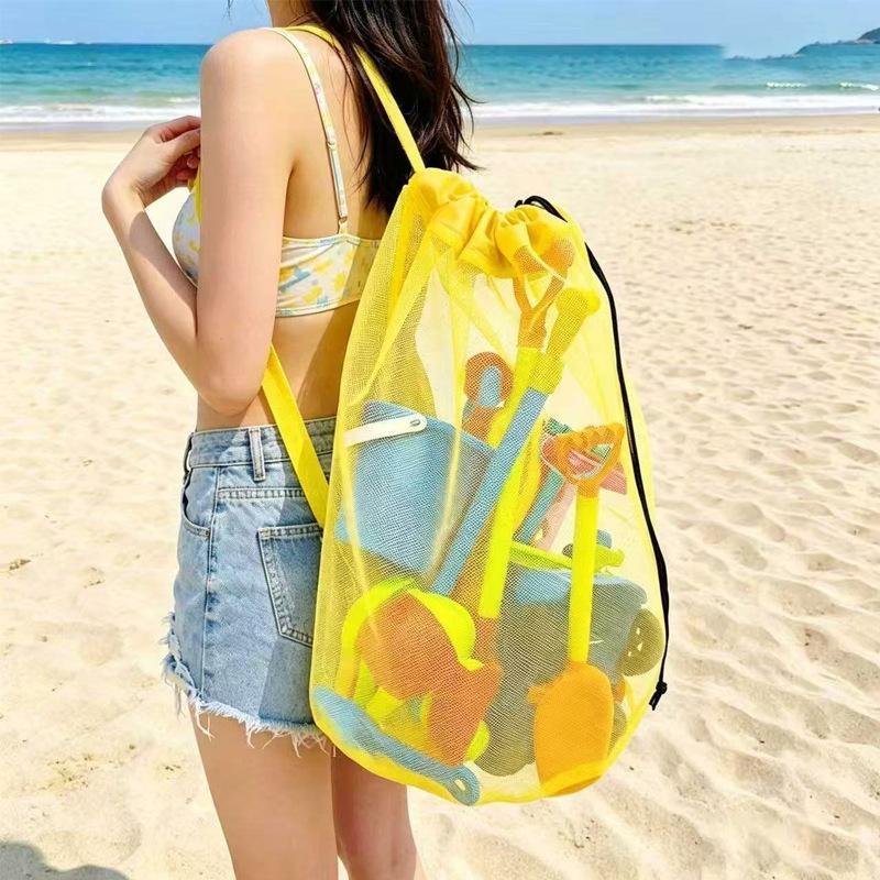 Kids Storage Toys - Tas Penyimpanan Pantai Jaring Portabel Kapasitas