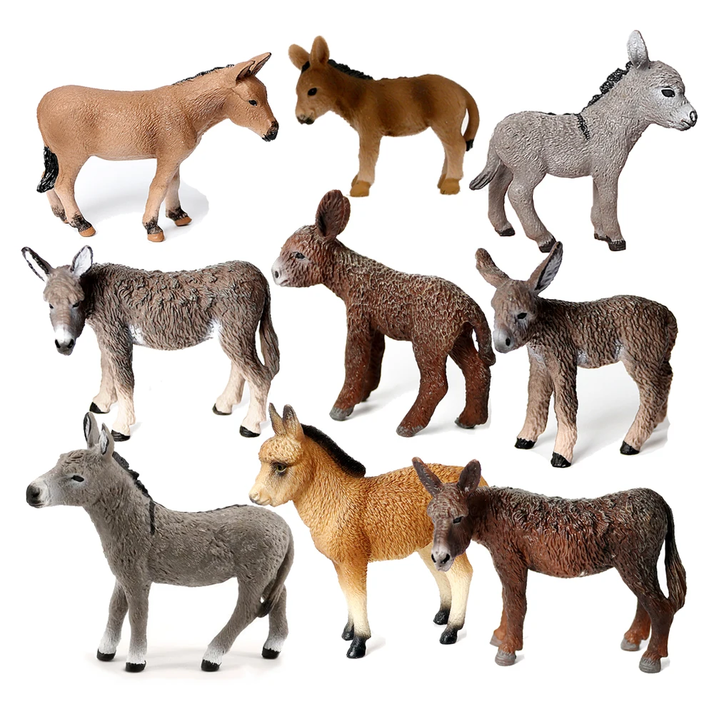 Kids Toys Under $10 - Mainan Model Keledai Figur Hewan Patung