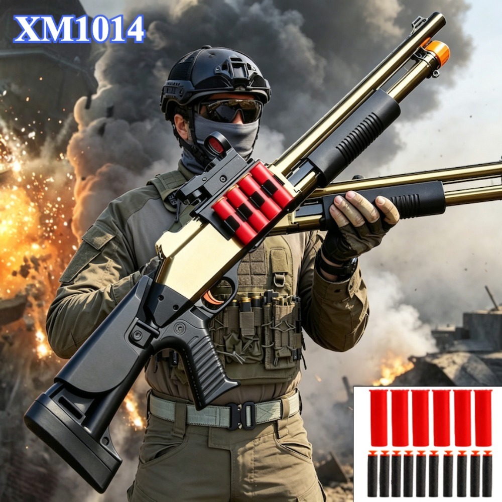 Foam Dart Gun - XM1014 S686 Mainan Senapan Semprot Peluru
