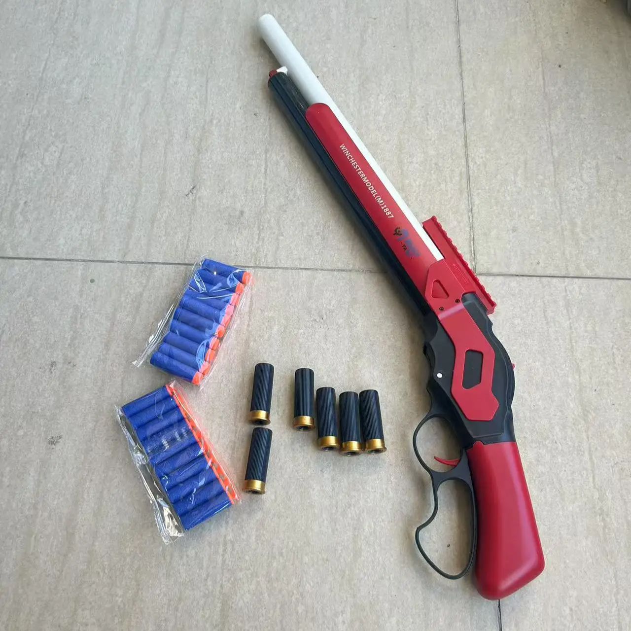 Foam Dart Gun - Senapan Mainan M1887 Winchester 1887 Pelontar