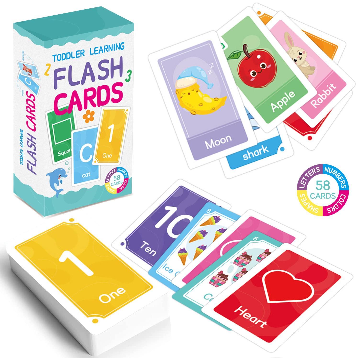 58 Buah Kartu Flash Alfabet AB - Card Game Kids ulasan dan harga
