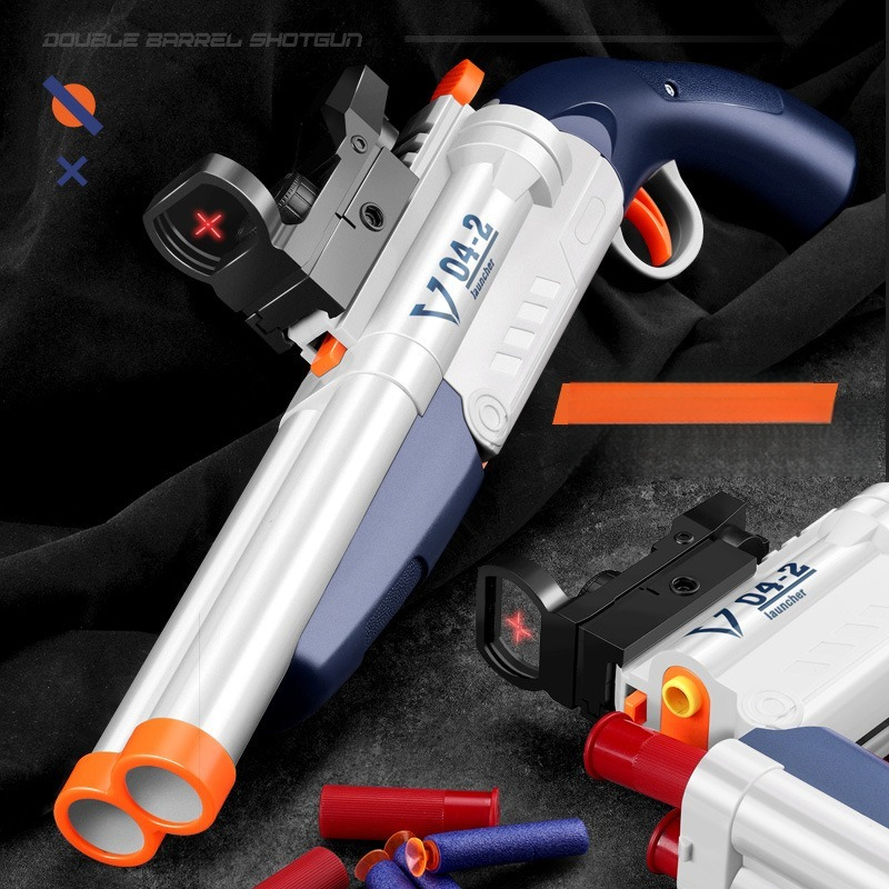 Senapan Mainan Dua Laras Pelur - Foam Dart Gun ulasan dan harga