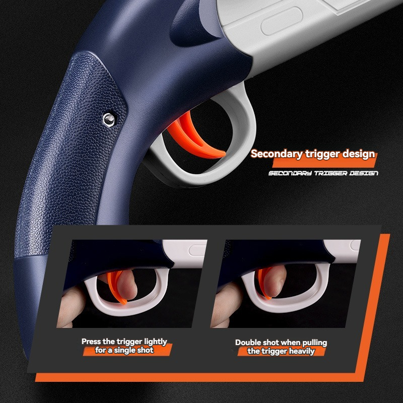 Senapan Mainan Dua Laras Pelur - Foam Dart Gun ulasan dan harga