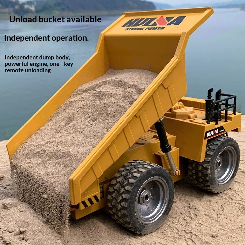 Huina 1534 Truk Dump RC Skala  - Kids Toys Under $10 ulasan dan harga