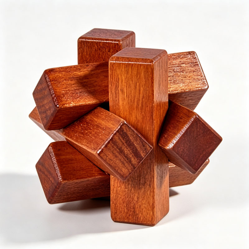 Puzzle Kayu Simpul Kayu Latiha - Wooden Puzzle Kids ulasan dan harga