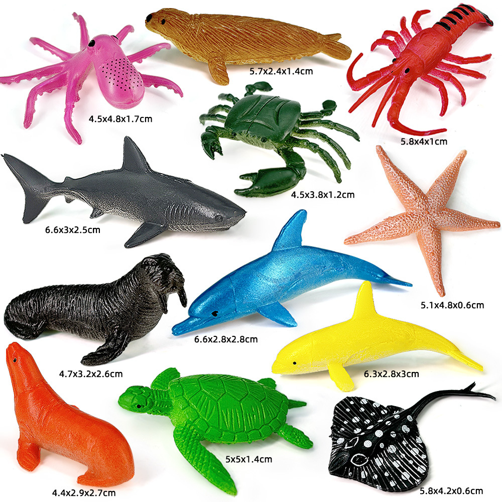 12 Buah Set Kehidupan Laut Lau - Kids Toys China ulasan dan harga