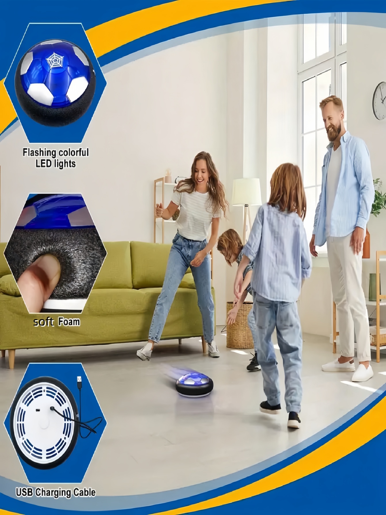 Bola Sepak Mengambang, 1 Paket - Kids Toys Variety ulasan dan harga