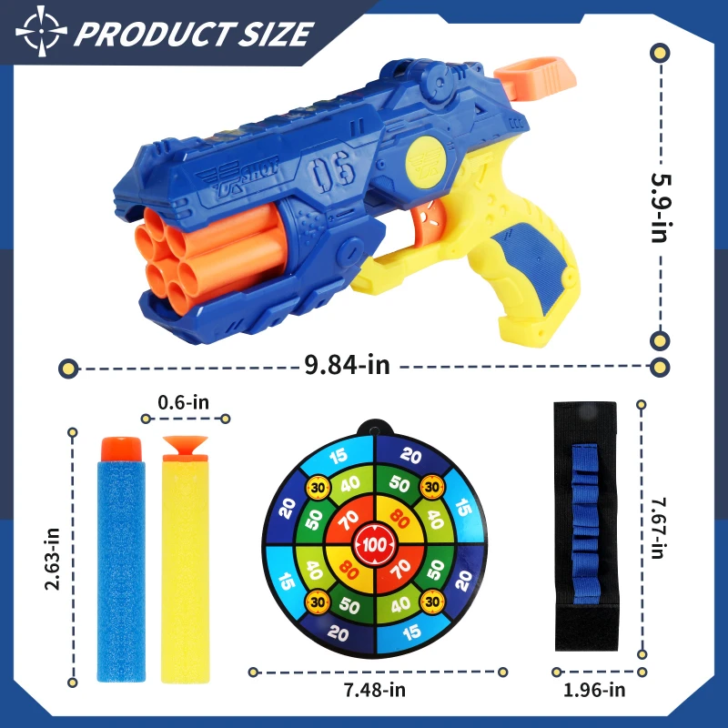Set Hadiah Pistol Mainan Temba - Foam Dart Gun ulasan dan harga